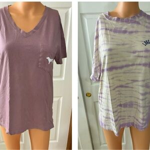 2 Victoria’s Secret oversized tshirts